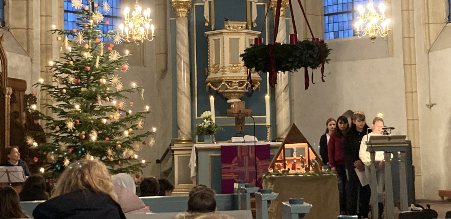 Weihnachtsfeier in St. Marien für die Jahrgänge 5-7 2023